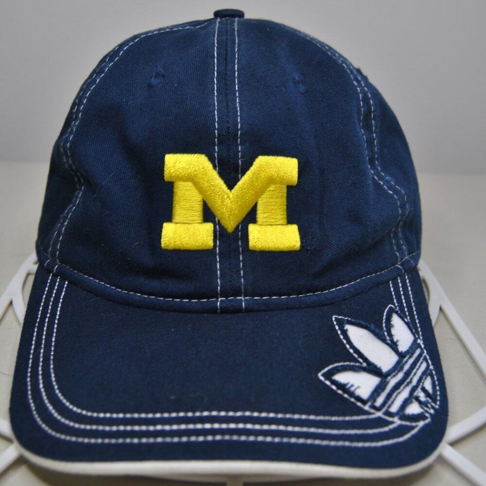 University of Michigan Adidas Hat w/ Adjustable Strap Blue & Yellow (OSFM)